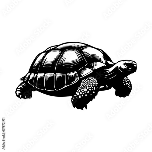 Tortoise icon vector. Tortoise collection silhouette vector on a white background