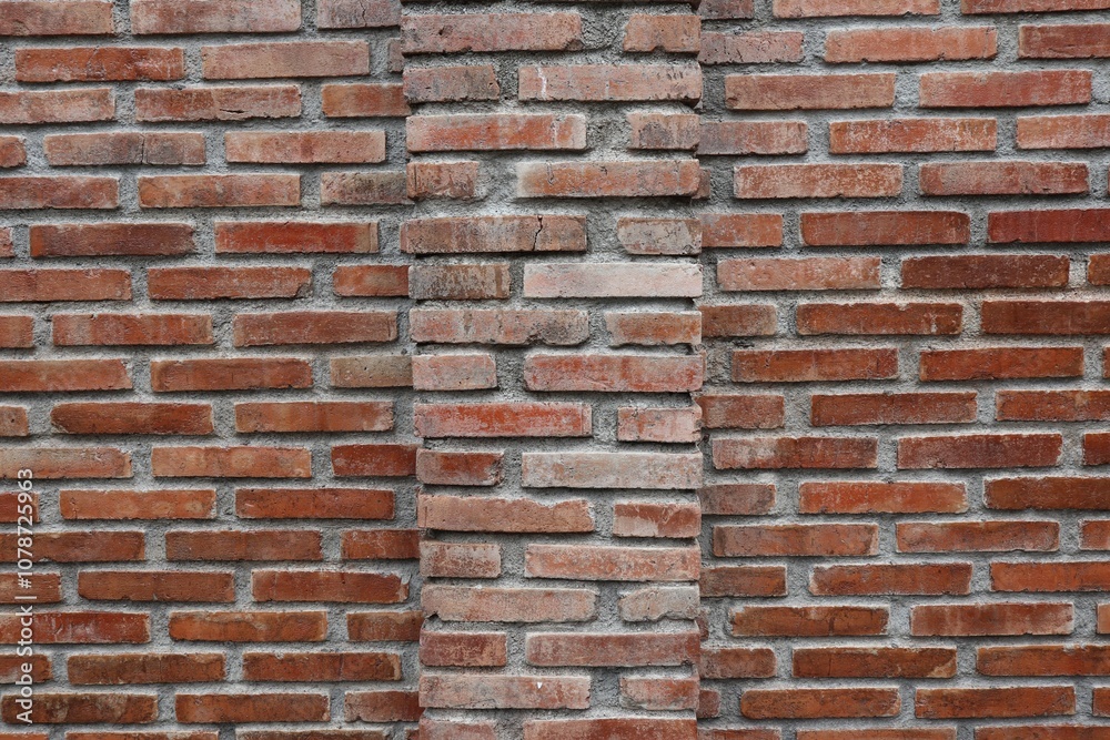 Obraz premium red brick wall background