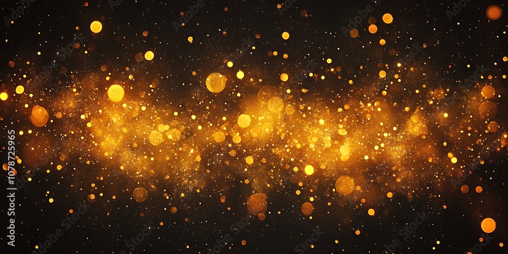 Abstract glowing particles on dark background Abstract glowing particles on dark background