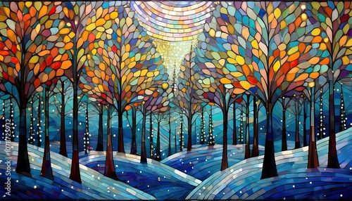 Pine tree, nature's winter monument, stands proud beneath blanket of pristine snow.