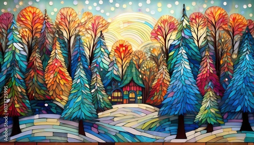 Snow-draped evergreen, resilient against winter's harsh breath, a solitary sentinel of white wilderness.