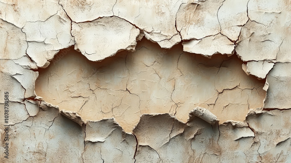 A textured wall with cracked paint revealing a smooth surface underneath. A textured wall with cracked paint revealing a smooth surface underneath.