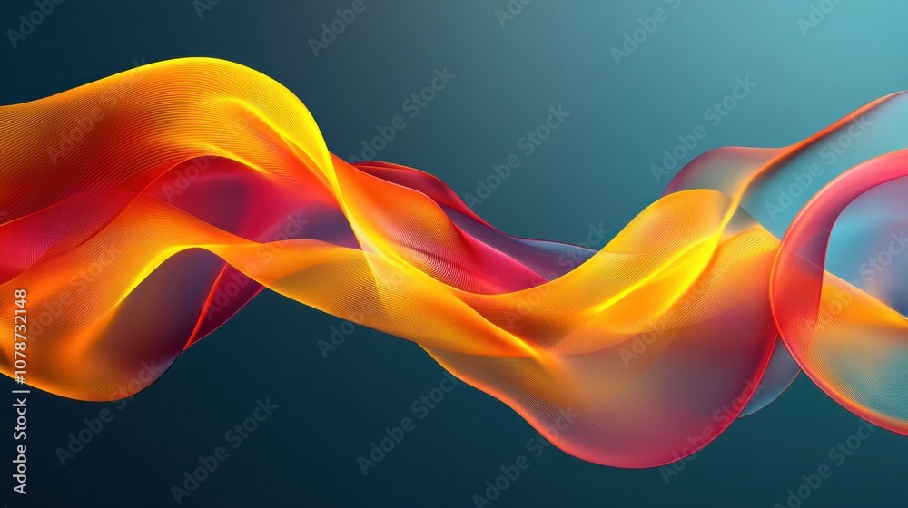 Obraz premium Abstract Colorful Waves