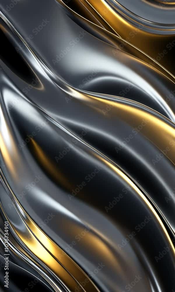 Abstract Waves of Shimmering Silver and Gold Creating an Elegant Flowing Texture Perfect for Modern Backgrounds and Digital Designs Abstract Waves of Shimmering Silver and Gold Creating an Elegant Flowing Texture Perfect for Modern Backgrounds and Digital Designs