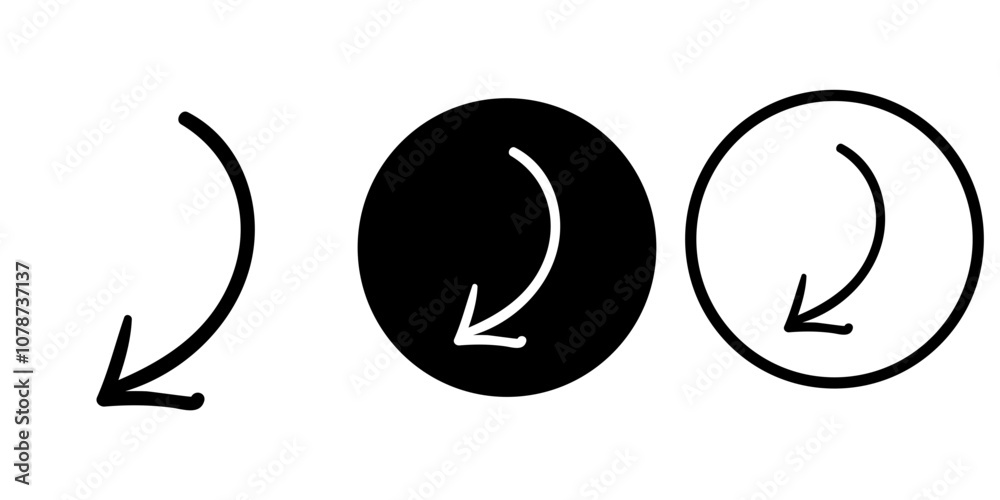 Arrows vectors icon set Arrows vectors icon set
