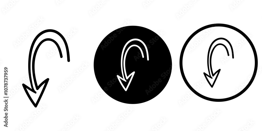 Arrows vectors icon set Arrows vectors icon set