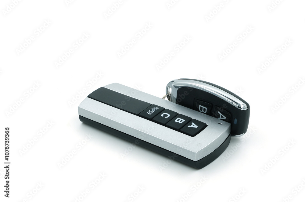 Remote control on a white background Remote control on a white background