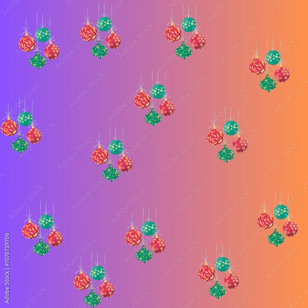  christmas tree with snowflakes pattern with christmas trees