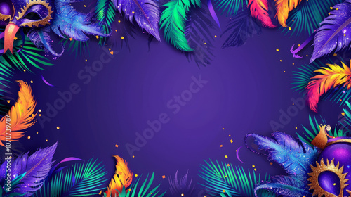 a background for a poster for Mardi Gras 