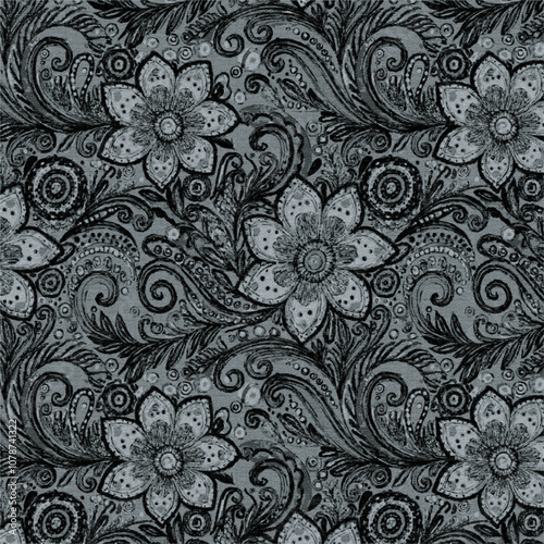 Wallpaper Mural Repeating background for textile, wallpaper, digital prints, packaging and other designs. Torontodigital.ca