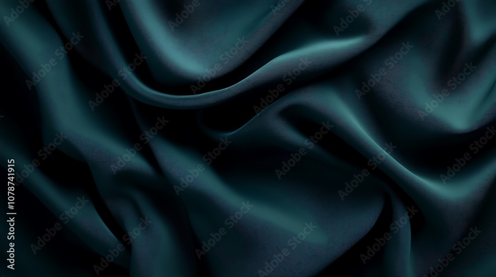 Fototapeta premium Dark teal background with a smooth, deep tone