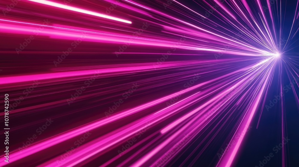 Abstract neon speed rays in bright pink and purple, streaking through a dark background with high-speed light movement. Abstract neon speed rays in bright pink and purple, streaking through a dark background with high-speed light movement.