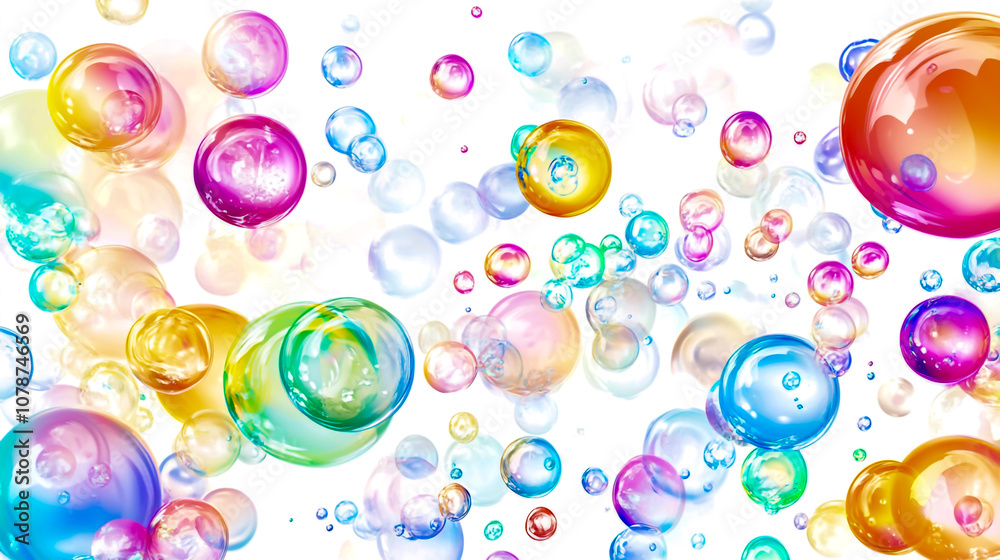 Water Bubbles, bubbles on a white background, Water Bubbles, bubbles on a white background,