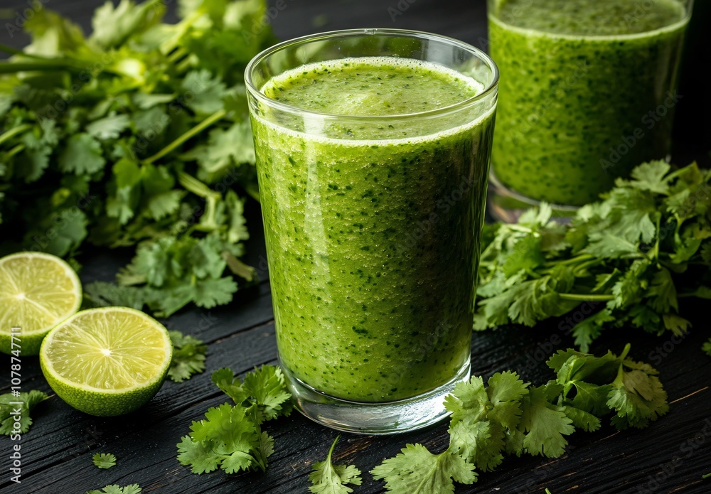 Refreshing Cilantro Smoothie with Lime Refreshing Cilantro Smoothie with Lime