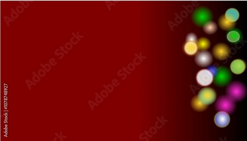 Obraz na plátně Brighten your Christmas with a burst of vibrant colors and dazzling lights, maki