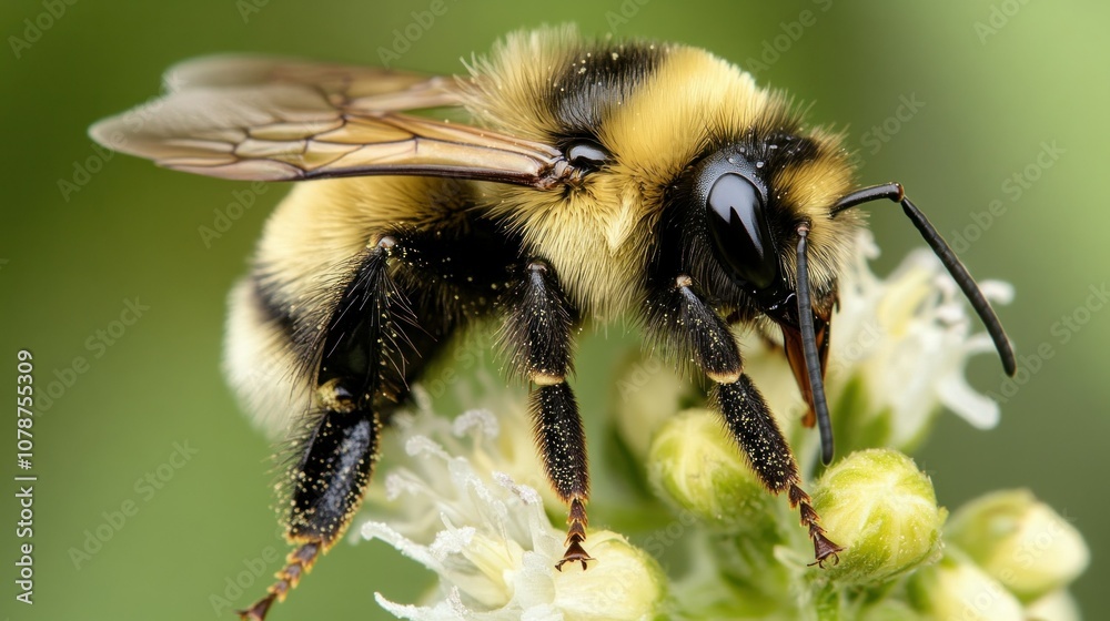 Bumblebee Close-up on Flower Bumblebee Close-up on Flower