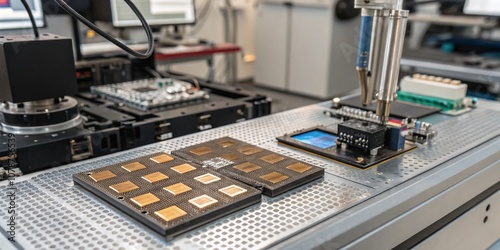 Experimental Gallium Nitride and Silicon Carbide Transistor Technology Advancement in Electronics with Focus on Performance, Efficiency, and Sustainability in Modern Applications photo