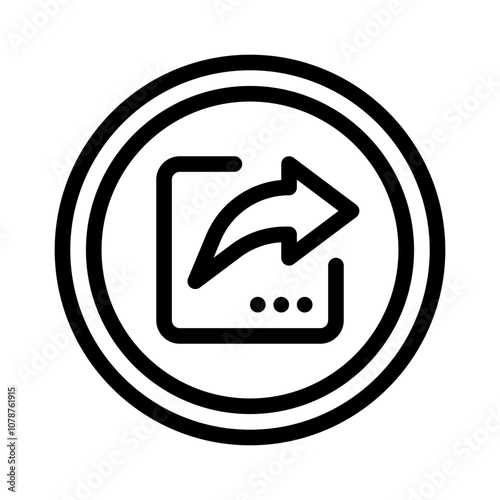 Icon Share With Style Outline
