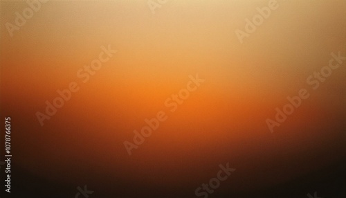 Abstract background, Dark tan and Dark tangerine gradient background with light leak and grainy texture.