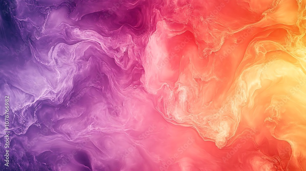 Fototapeta premium Abstract Background with Pink, Orange, and Yellow Swirls