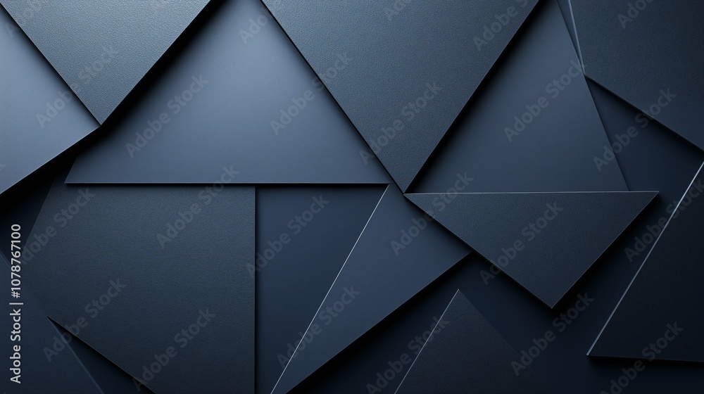 Abstract geometric pattern featuring dark blue triangular shapes and textures creating a modern and sophisticated background for design and creative projects