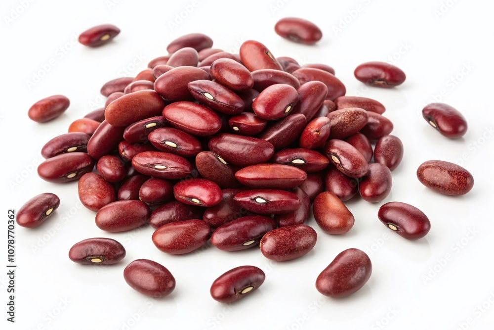 High-Quality Image of Adzuki Beans Isolated on White Background with Clipping Path, Ideal for Culinary and Nutritional Illustrations, Perfect for Food Photography Projects High-Quality Image of Adzuki Beans Isolated on White Background with Clipping Path, Ideal for Culinary and Nutritional Illustrations, Perfect for Food Photography Projects