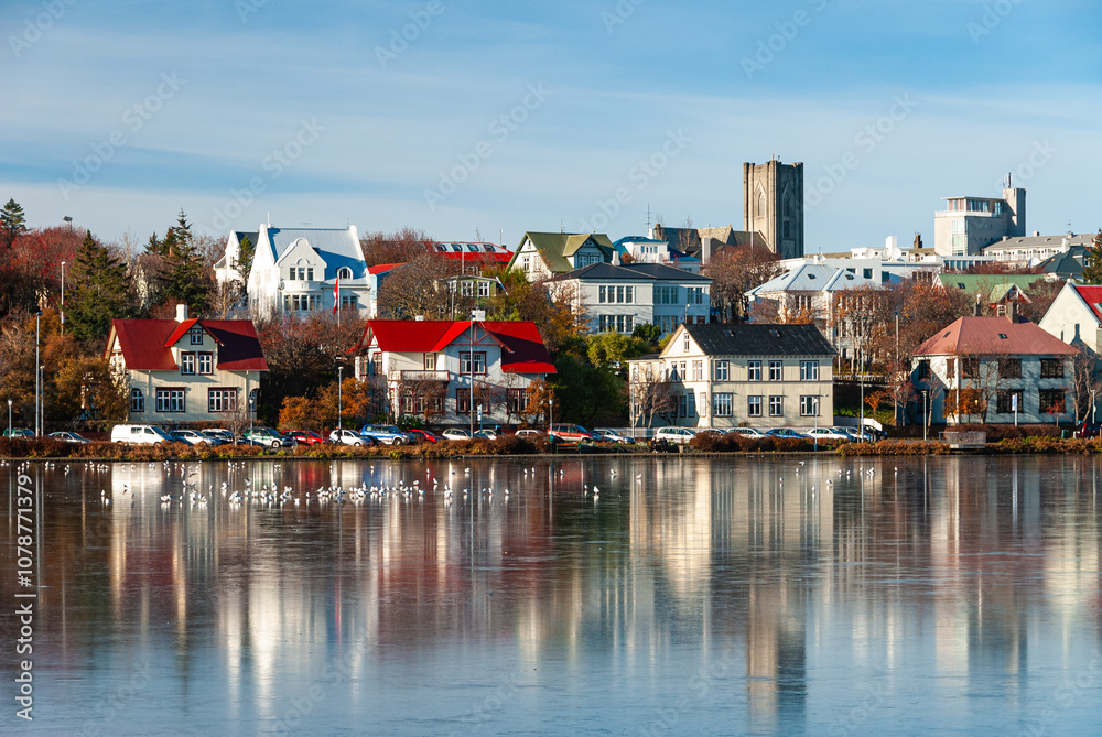 Reykjavik, capital city of Iceland. Reykjavik, capital city of Iceland.