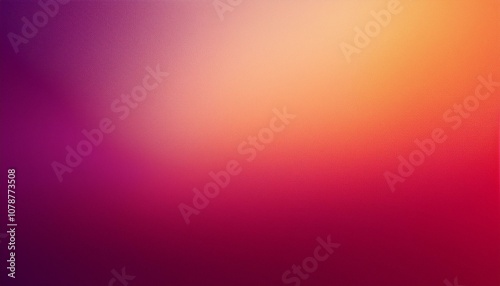 Abstract background, Deep magenta and Deep peach gradient background with light leak and grainy texture.