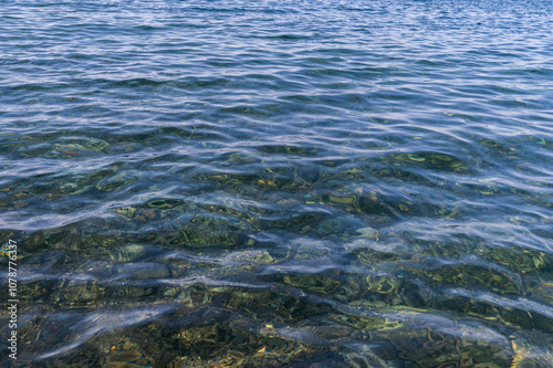 Water blue sea. Lake wave surface. Ocean texture abstract. Waves ripple reflection sunset.