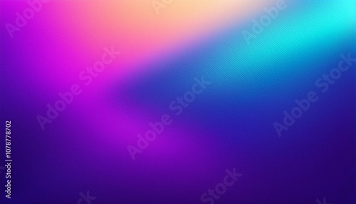 Abstract background, Electric ultramarine and Electric violet gradient background with light leak and grainy texture.