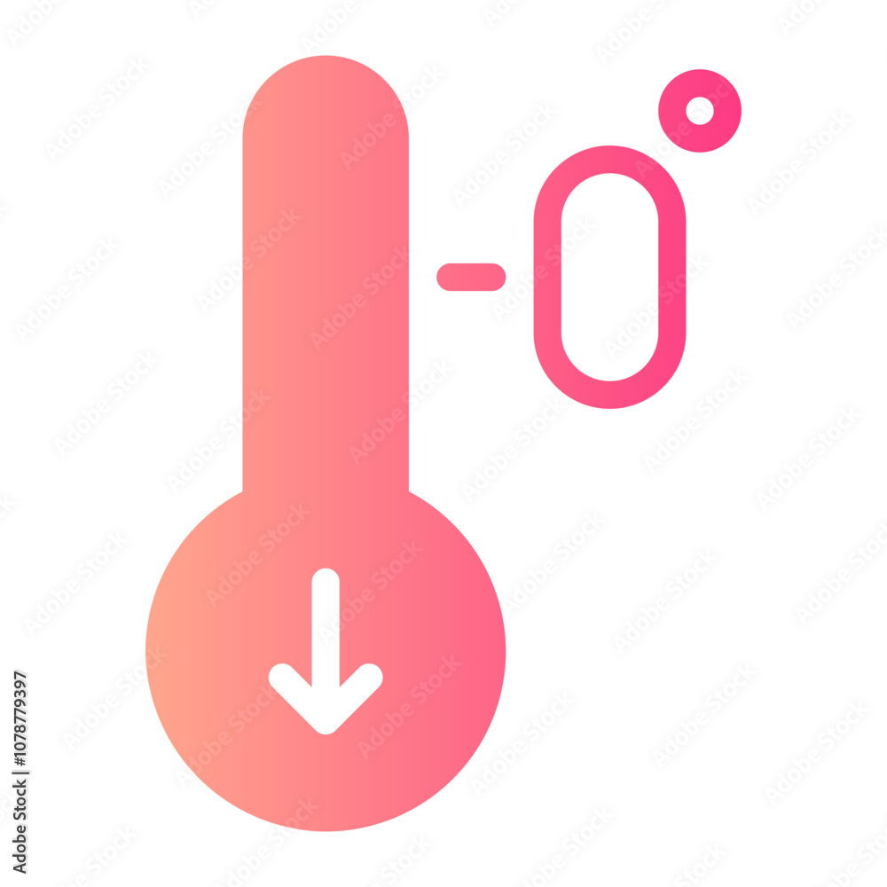 low temperature gradient icon low temperature gradient icon