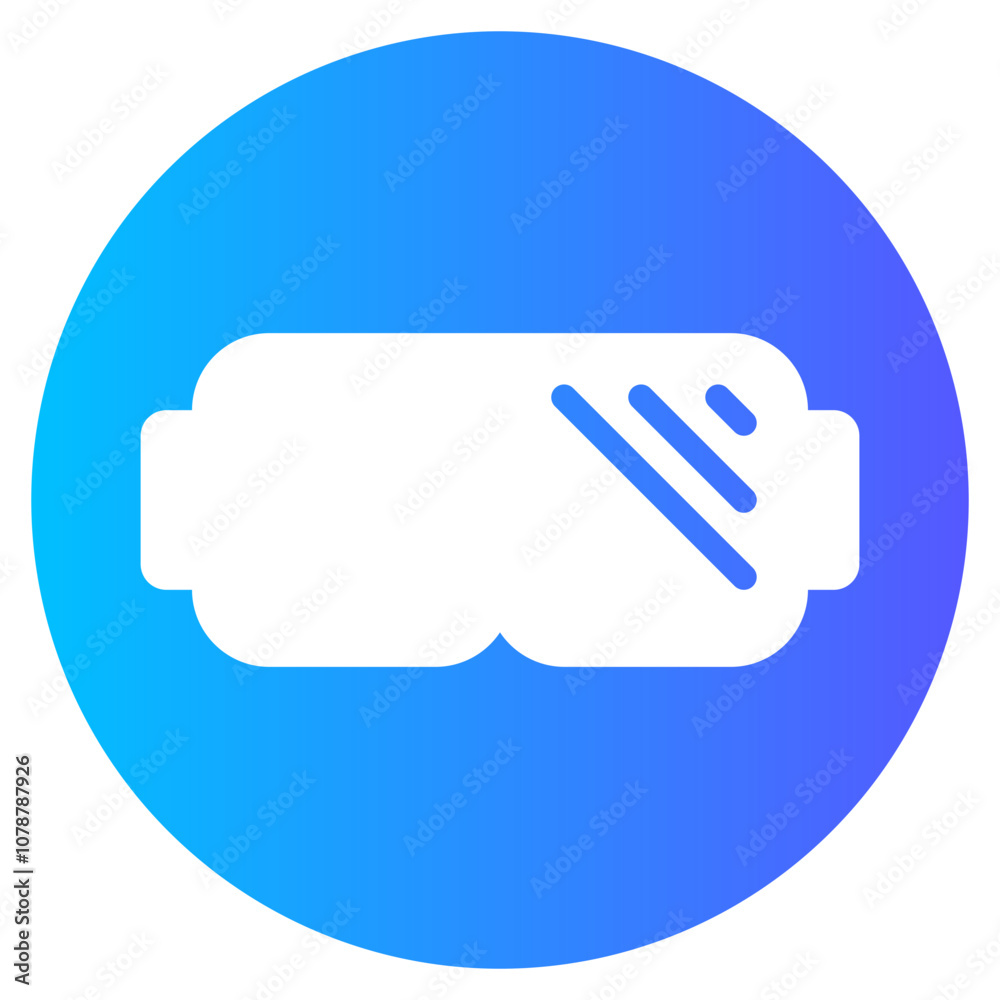 ski goggles gradient icon ski goggles gradient icon