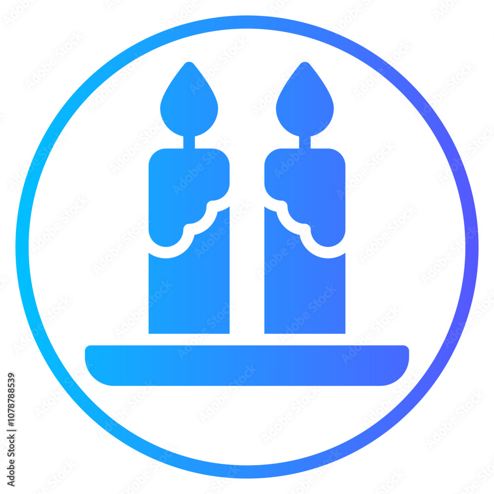 candle gradient icon candle gradient icon