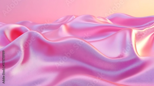 Background of soft vibrant pink with subtle satin sheen