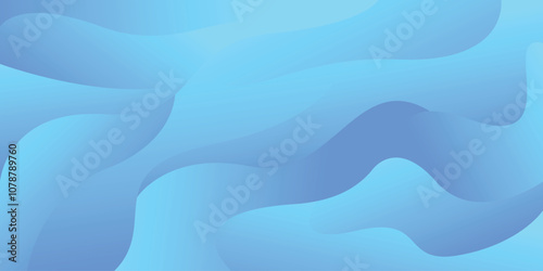 Blue Ocean Wave Illustration Vector Design with Wavy Patterns Light Textures Summer Beach Backdrops photo