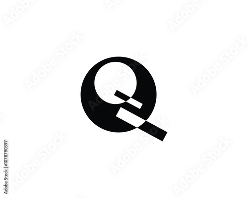 Creative letter QQ logo design for company