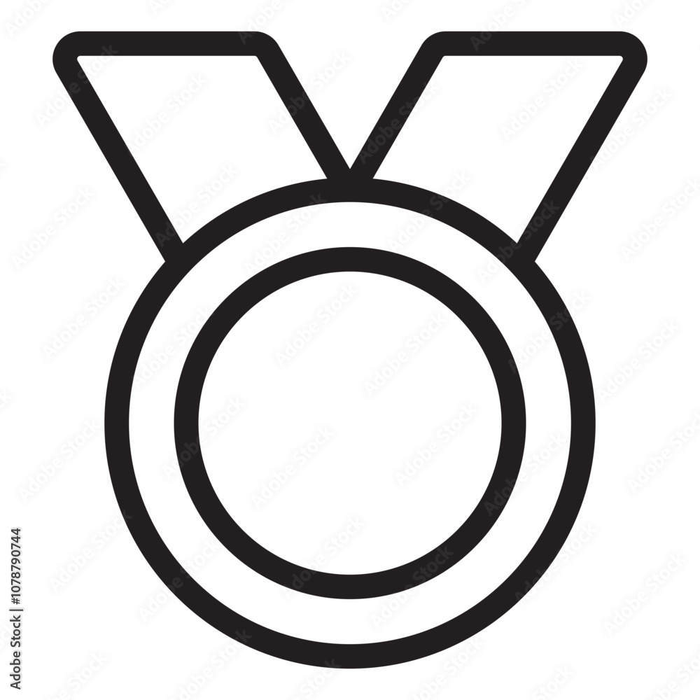 Medals line icon. Medals line icon.
