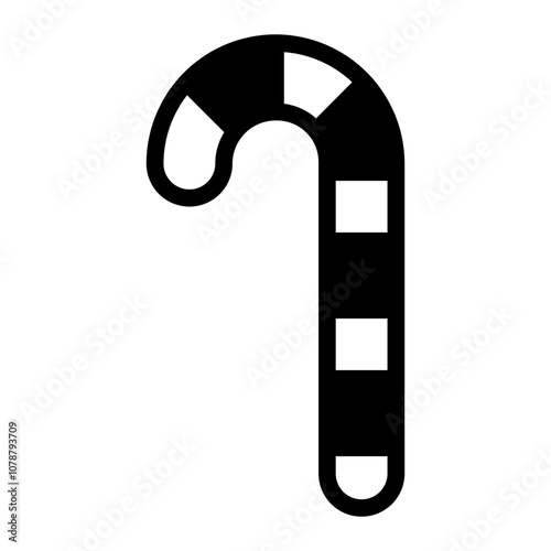 candy cane glyph icon