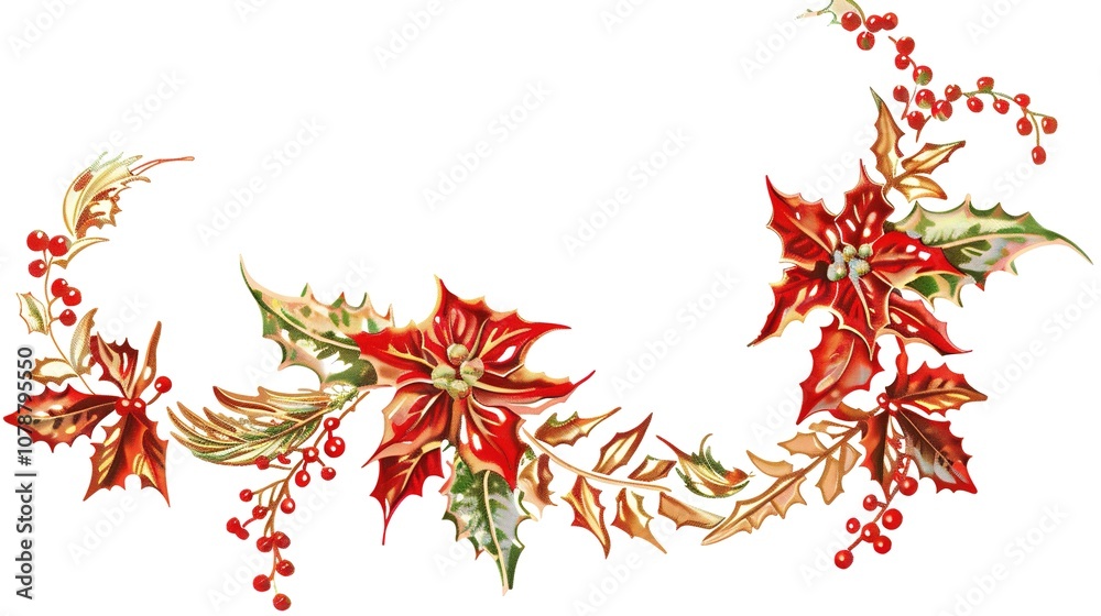A Beautiful Decorative Christmas Wreath Frame with a Festive Christmas Border, Standing Isolated on a Pristine White Background. Delightful Holiday Ornamentation in a Simple and Clean Setting. A Beautiful Decorative Christmas Wreath Frame with a Festive Christmas Border, Standing Isolated on a Pristine White Background. Delightful Holiday Ornamentation in a Simple and Clean Setting.