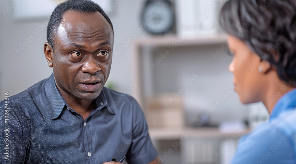 Close-up of black man signing contract with insurance agent in the office. Close-up of black man signing contract with insurance agent in the office.