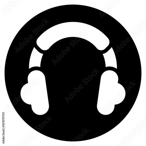earmuffs glyph icon