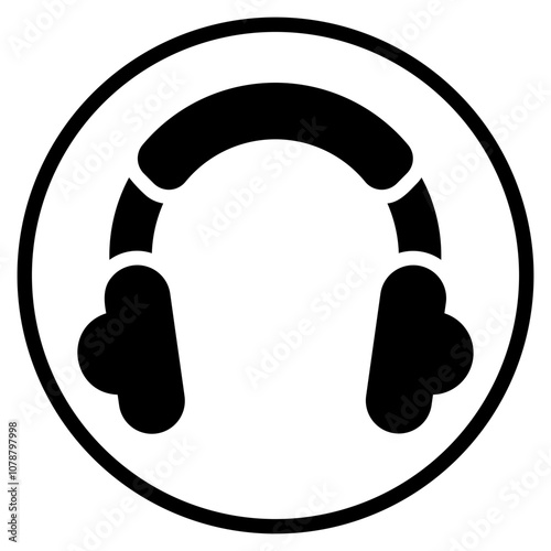 earmuffs glyph icon