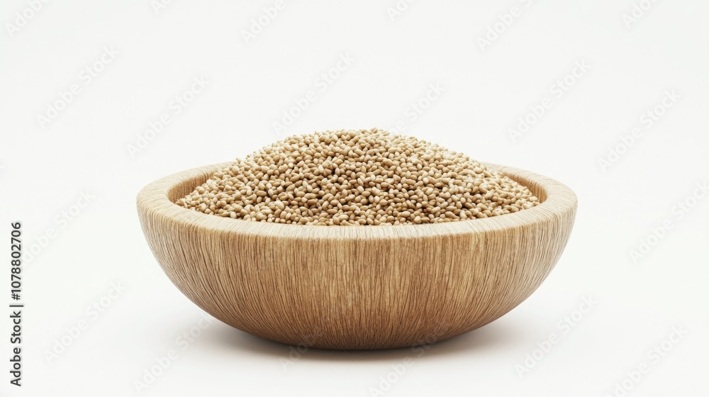 Organic Quinoa in Wooden Bowl Organic Quinoa in Wooden Bowl