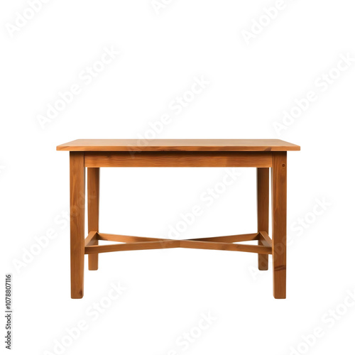 Wooden Table with Cross Brace Legs