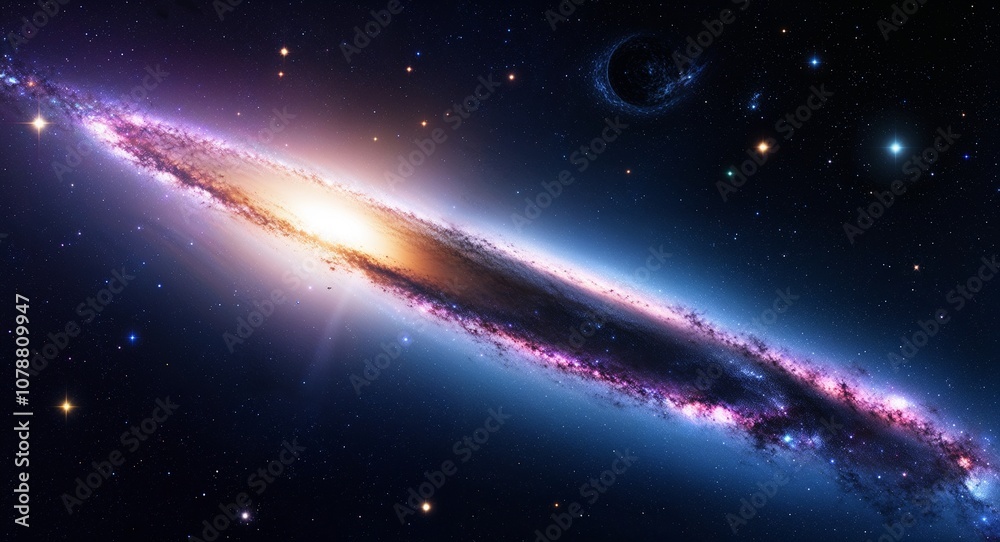 Anime starry galaxy bright stars cosmic energy deep universe Anime starry galaxy bright stars cosmic energy deep universe