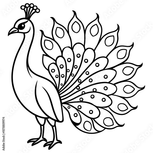 Peacock coloring pages