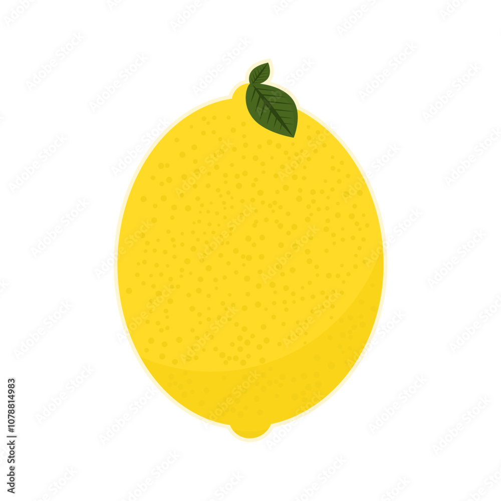 Cartoon yellow lemon. Vector illustration. Cartoon yellow lemon. Vector illustration.