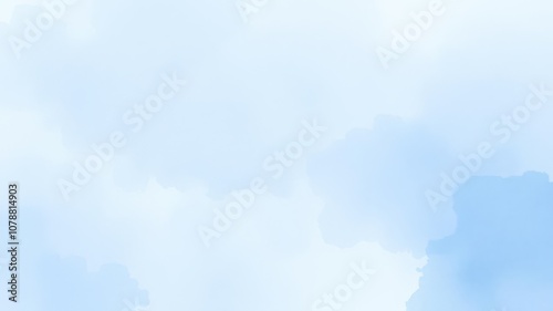 Abstract light blue watercolor wash background with soft blending and delicate texture, texture, creative, art