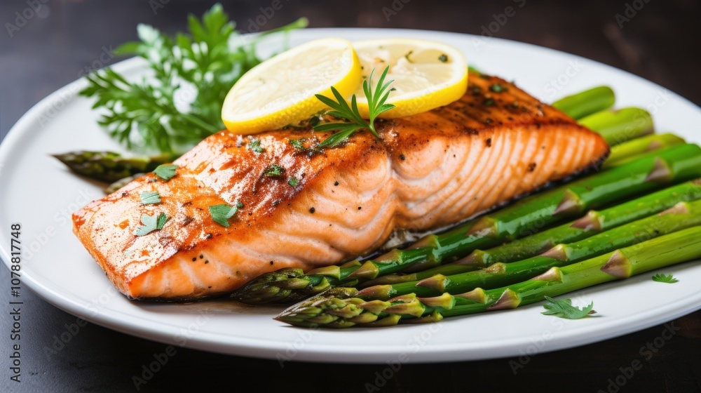 Healthy & Delicious: Grilled Salmon with Asparagus and Lemon Healthy & Delicious: Grilled Salmon with Asparagus and Lemon