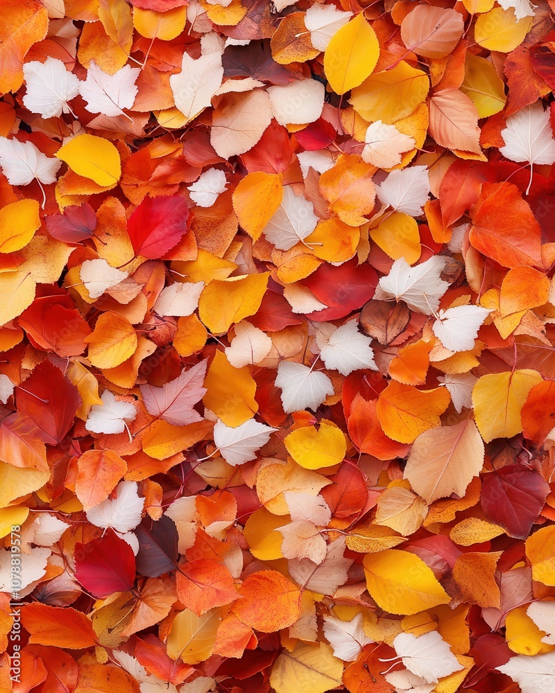 A Vibrant Footpath Covered in Autumn Leaves Showcasing Warm Tones of Red, Orange, and Yellow, Capturing the Essence of Fall in a Leafy Landscape A Vibrant Footpath Covered in Autumn Leaves Showcasing Warm Tones of Red, Orange, and Yellow, Capturing the Essence of Fall in a Leafy Landscape
